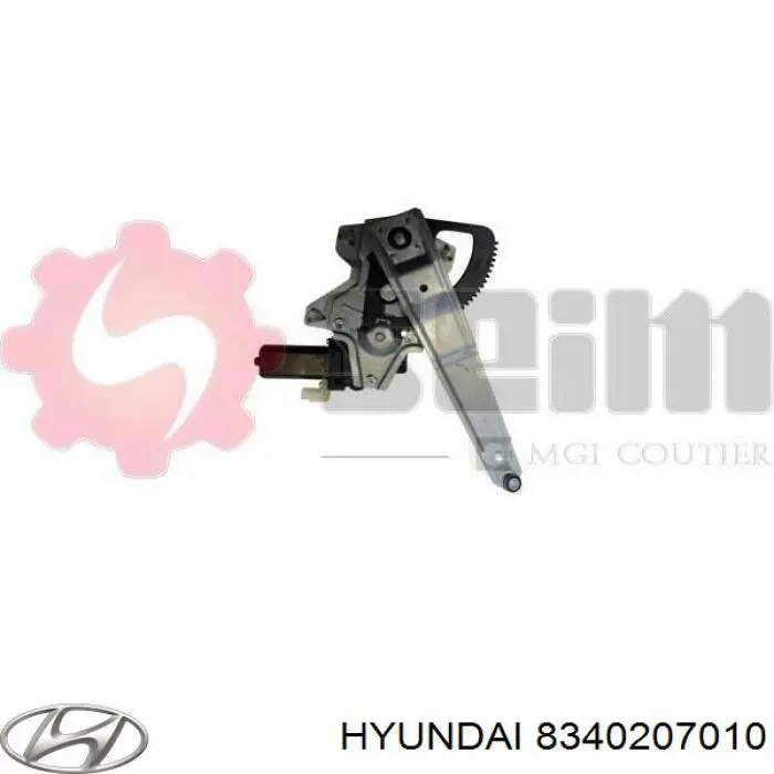 8340207010 Hyundai/Kia  Механизм стеклоподъемника правой задней двери