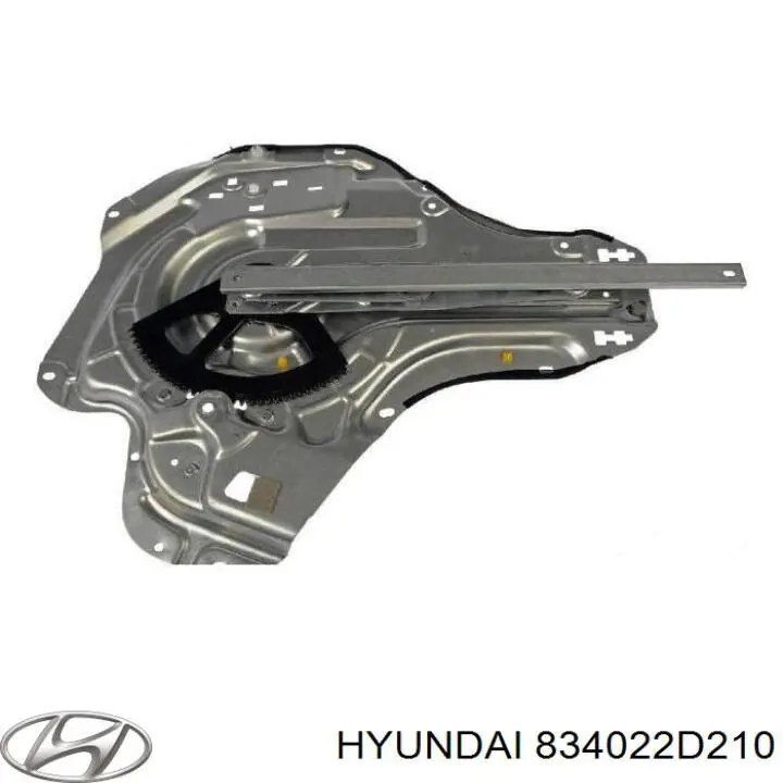 Механизм стеклоподъемника двери задней правой на Hyundai Elantra 