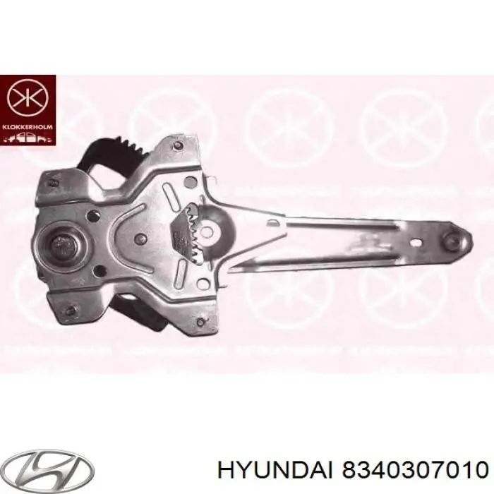 Механизм стеклоподъемника двери задней левой 8340307010 Hyundai/Kia