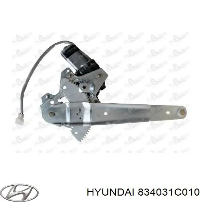 834031C010 Hyundai/Kia mecanismo de acionamento de vidro da porta traseira esquerda