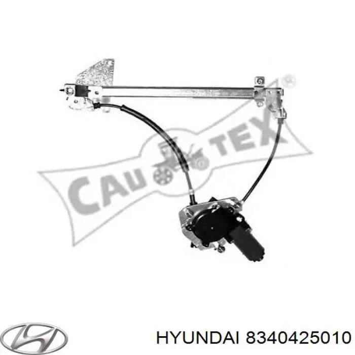 Механизм стеклоподъемника двери задней правой 8340425010 Hyundai/Kia