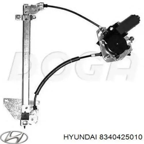 Механизм стеклоподъемника двери задней, правой Hyundai/Kia 8340425010 цена, от 23.82 USD