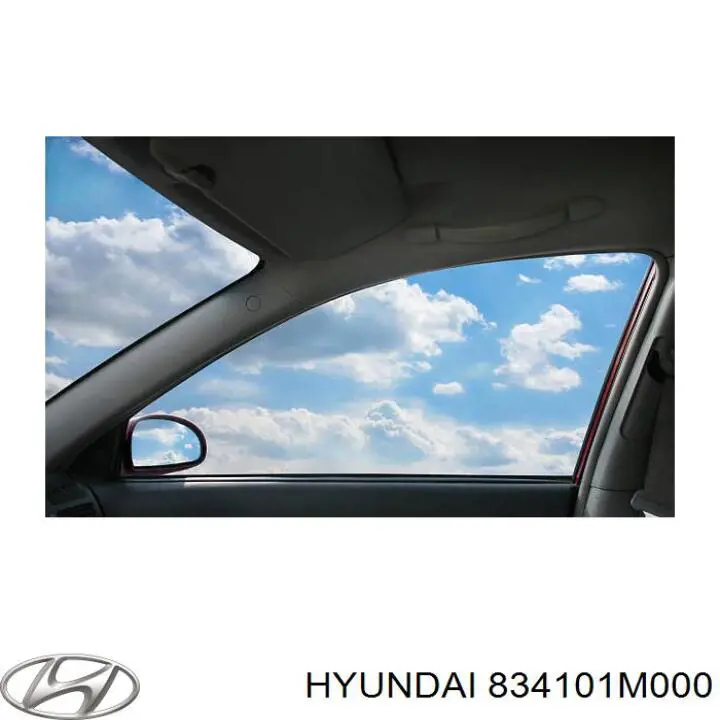 834101M000 Hyundai/Kia Стекло двери задней левой