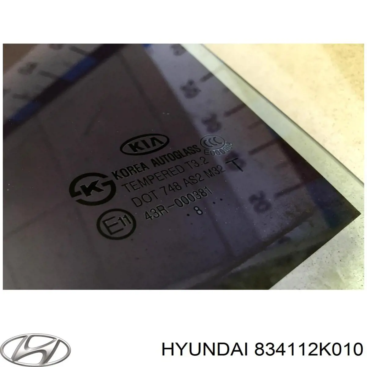 Стекло задней двери, левой Hyundai/Kia 834112K010 цена, от 21.72 USD