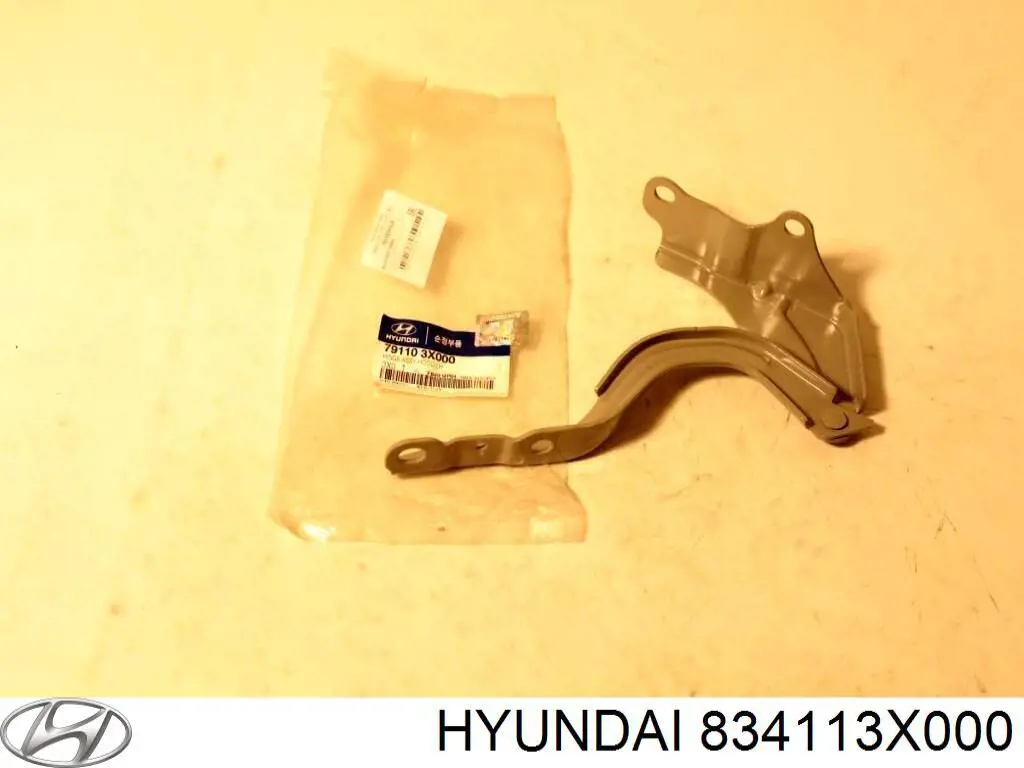 Стекло двери задней левой Hyundai/Kia 834113X000