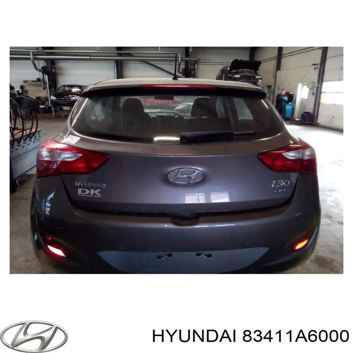 83411A6000 Hyundai/Kia vidro da porta traseira esquerda