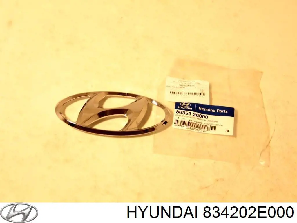 834202E000 Hyundai/Kia vidro da porta traseira direita