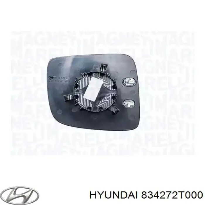 834272T000 Hyundai/Kia vidro de janelo da porta traseira esquerda