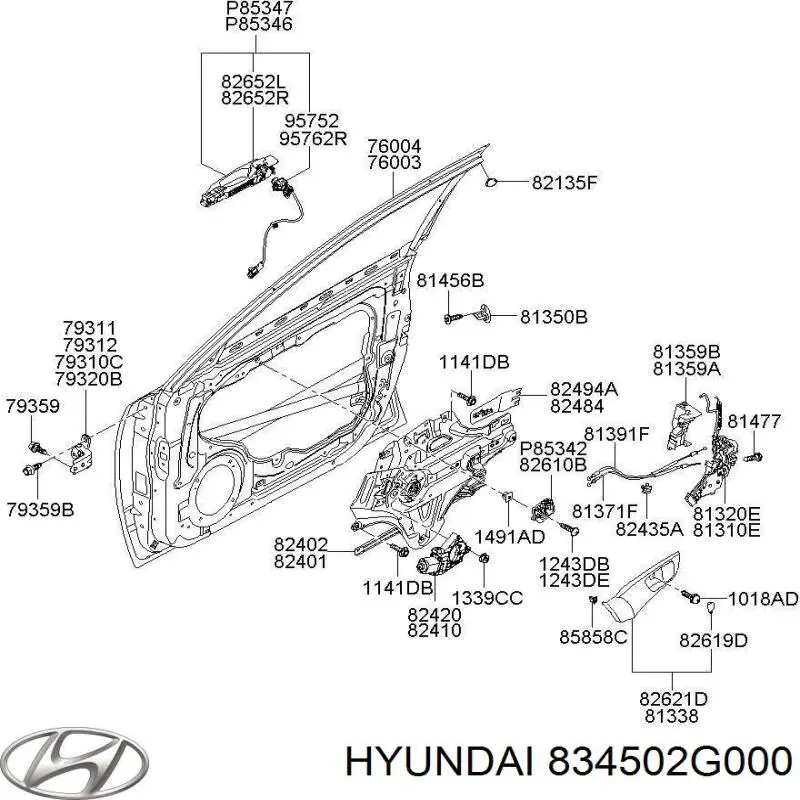  Hyundai/Kia 834502G000 цена, от 2.82 USD