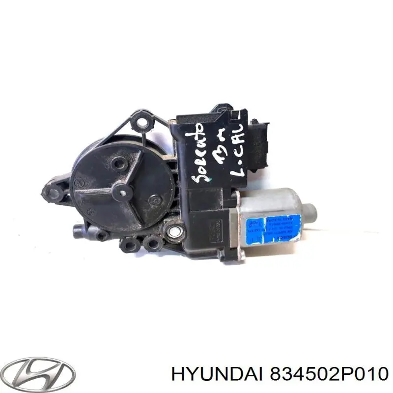 834502P010 Hyundai/Kia motor de acionamento de vidro da porta traseira esquerda