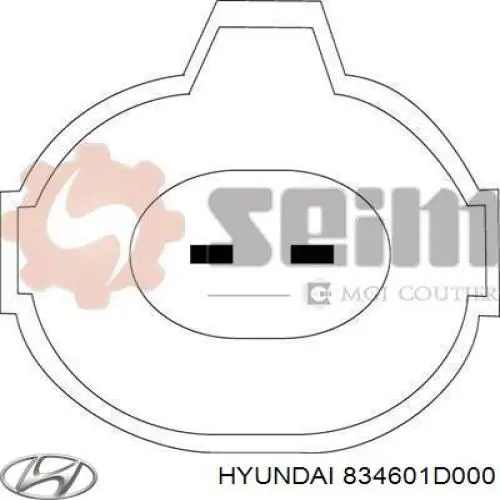834601D000 Hyundai/Kia механизм стеклоподъемника двери задней правой
