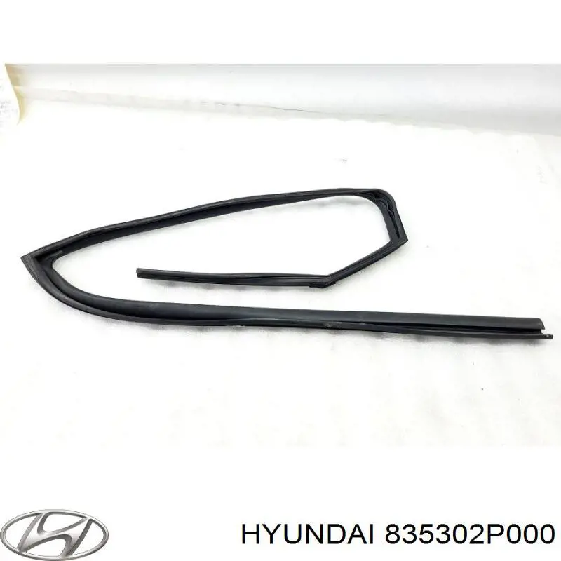 835302P000 Hyundai/Kia guia de vidro de quadro da porta traseira esquerda