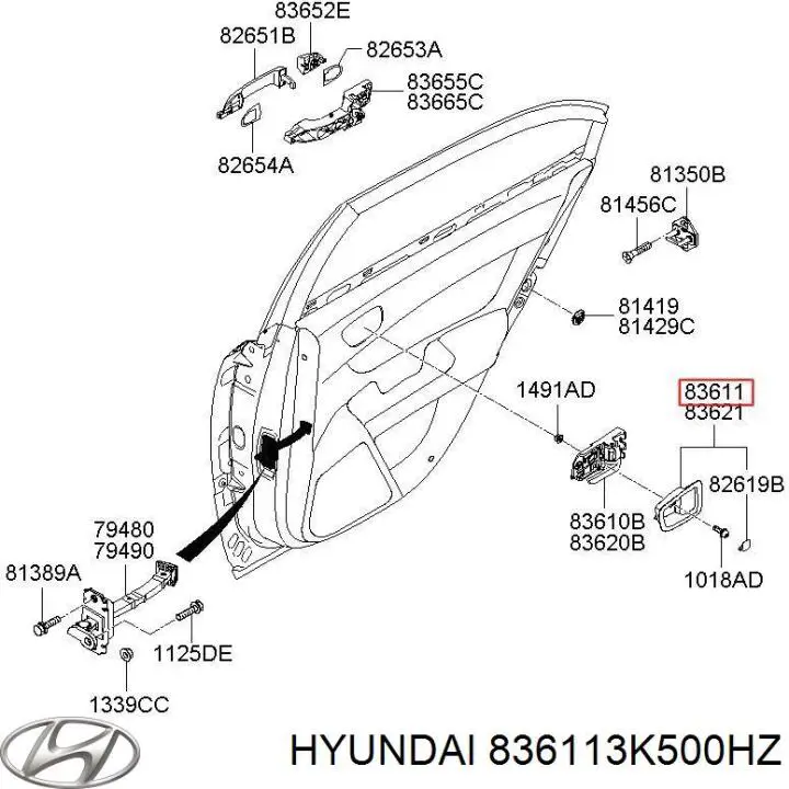  Hyundai/Kia 836113K500HZ цена, от 11.30 USD