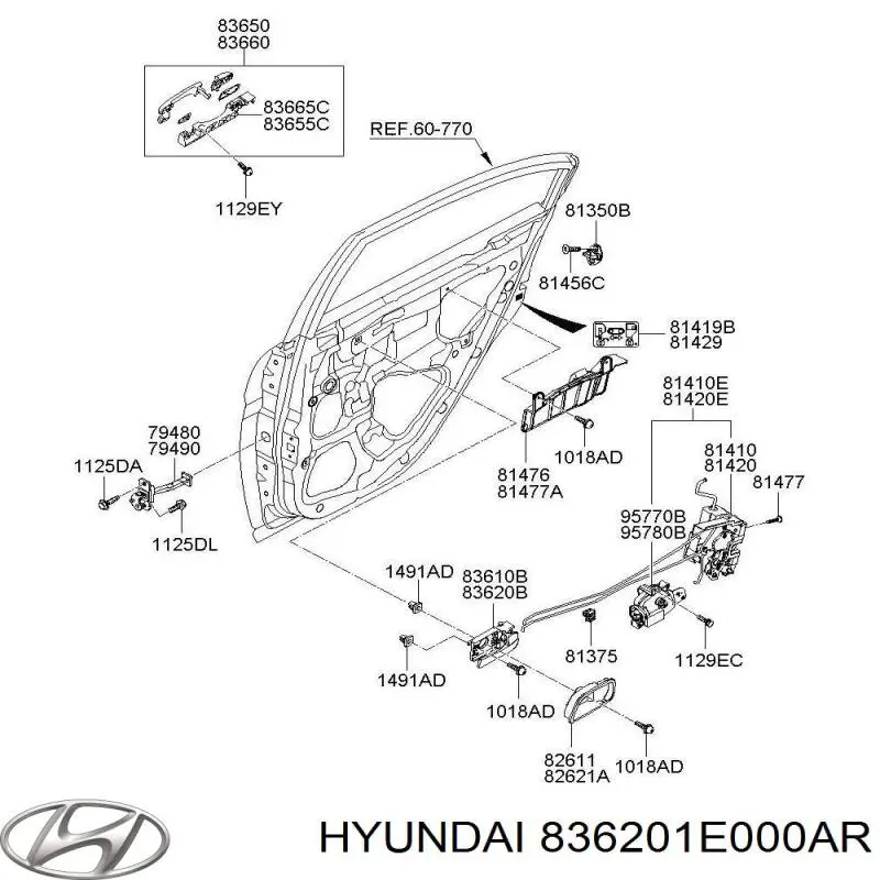 Купить 836201E000AR Hyundai/Kia 