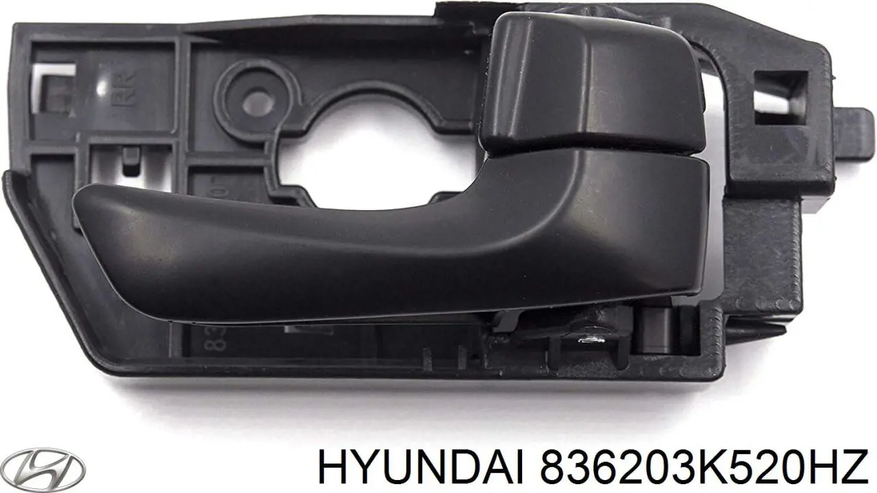 Ручка двери задней внутренняя правая на Hyundai Sonata NF