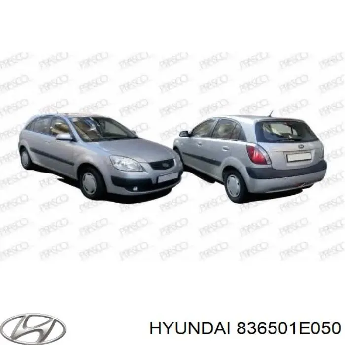 836501E050 Hyundai/Kia Ручка задней двери наружная, левая
