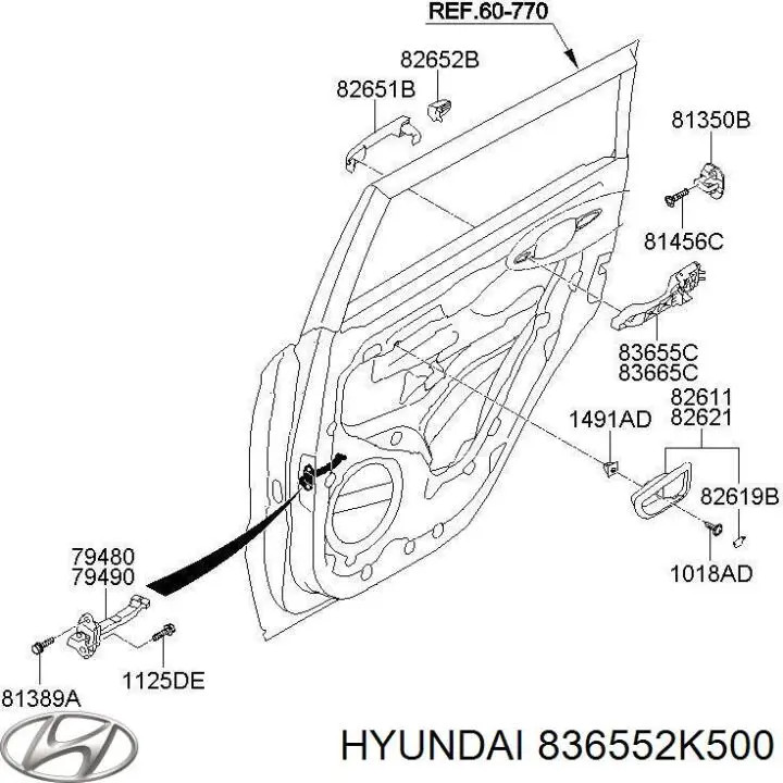  Hyundai/Kia 836552K500 цена, от 8.56 USD