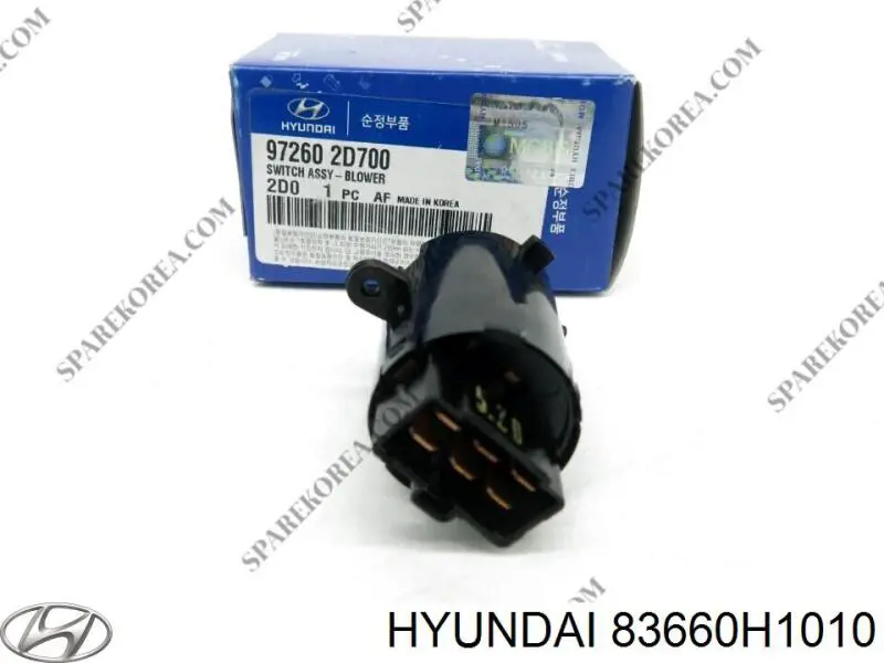 Ручка двери задней наружная правая 83660H1010 Hyundai/Kia