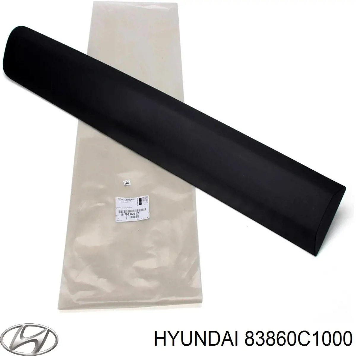 Купить 83860C1000 Hyundai/Kia Молдинг двери задней правой верхний