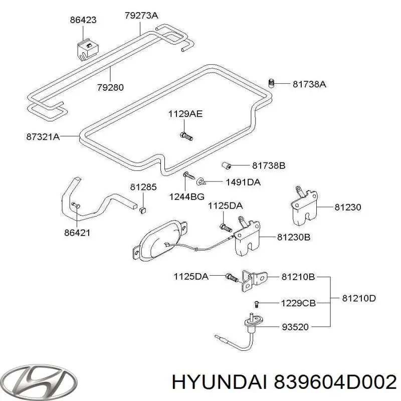  839604D000 Hyundai/Kia