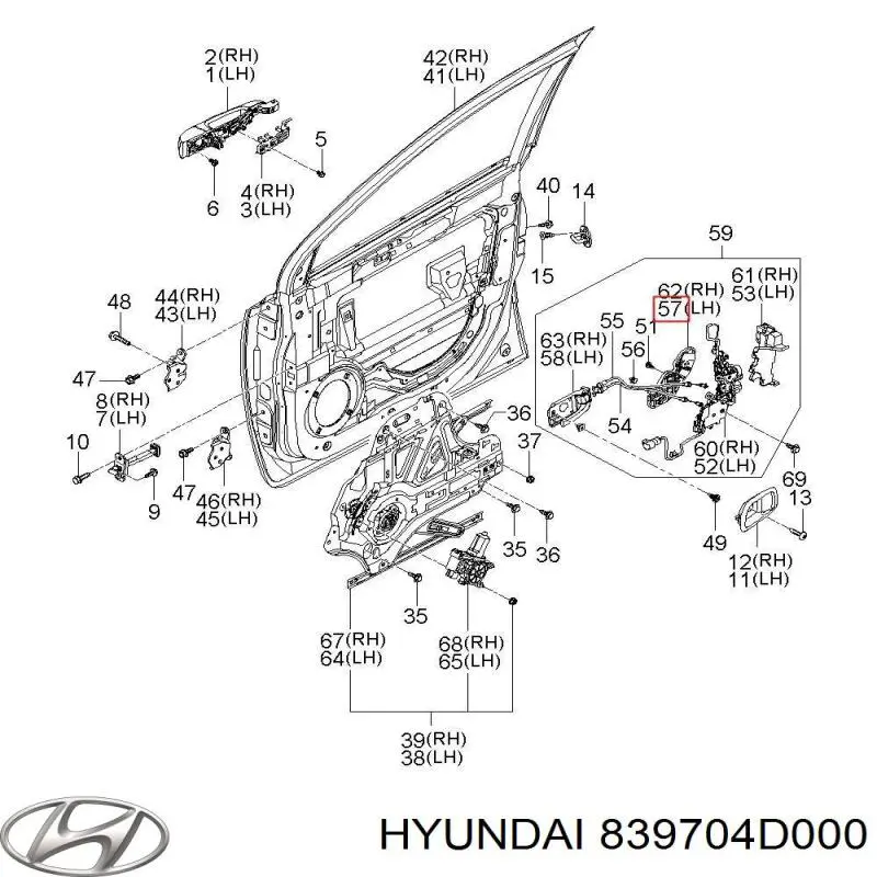  Hyundai/Kia 839704D000 цена, от 3.84 USD