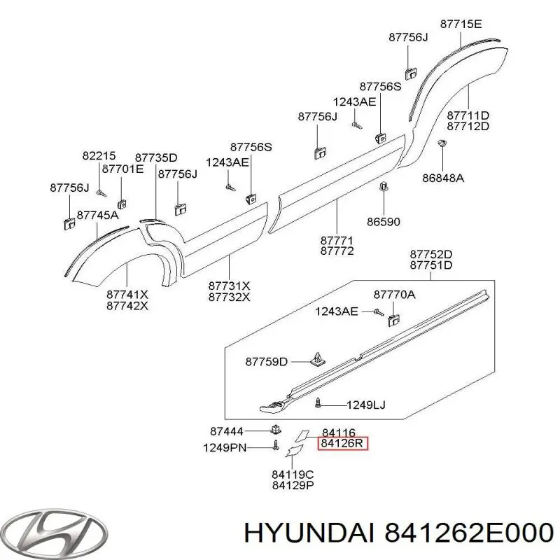  Hyundai/Kia 841262E000 цена, от 0.79 USD
