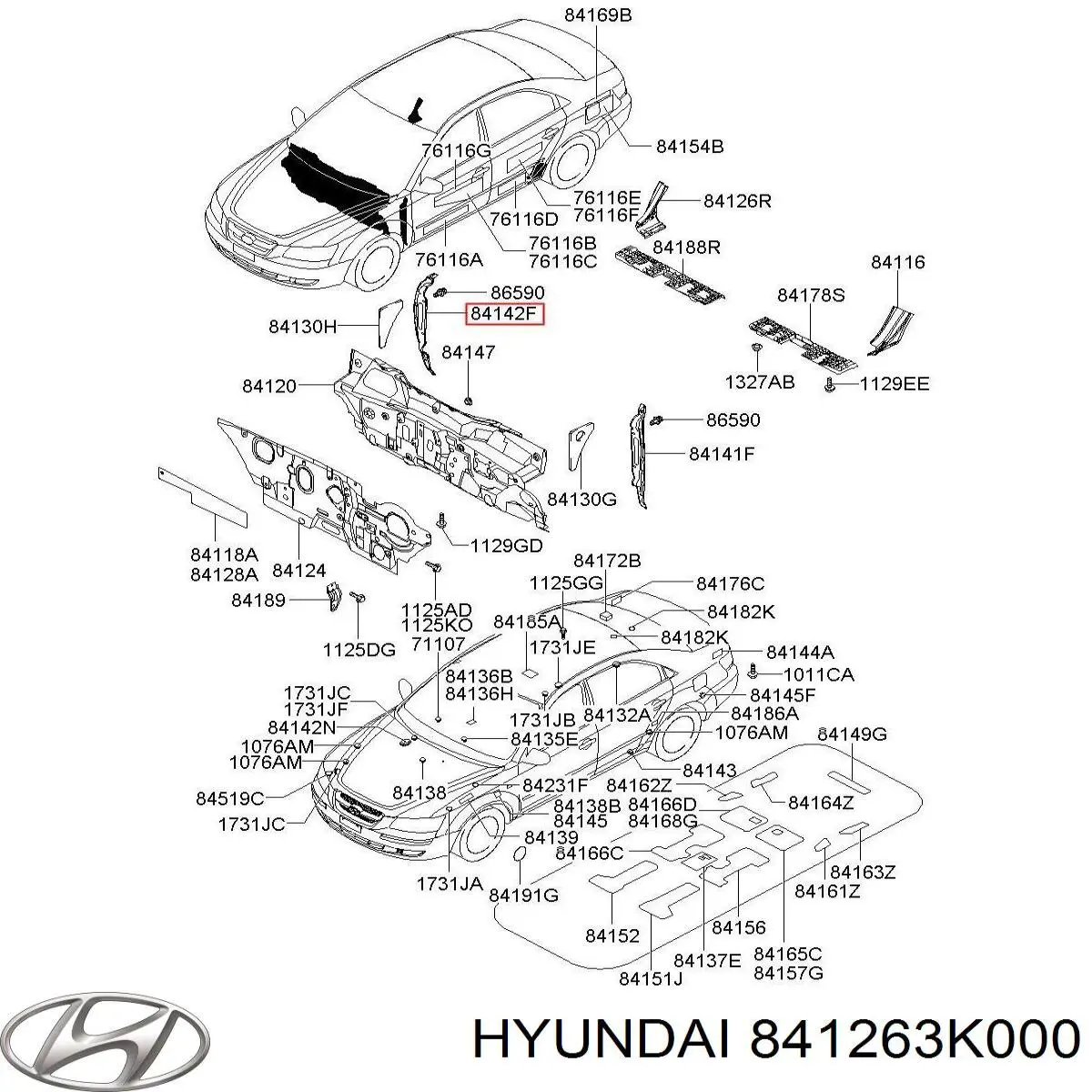 841263K000 Hyundai/Kia 