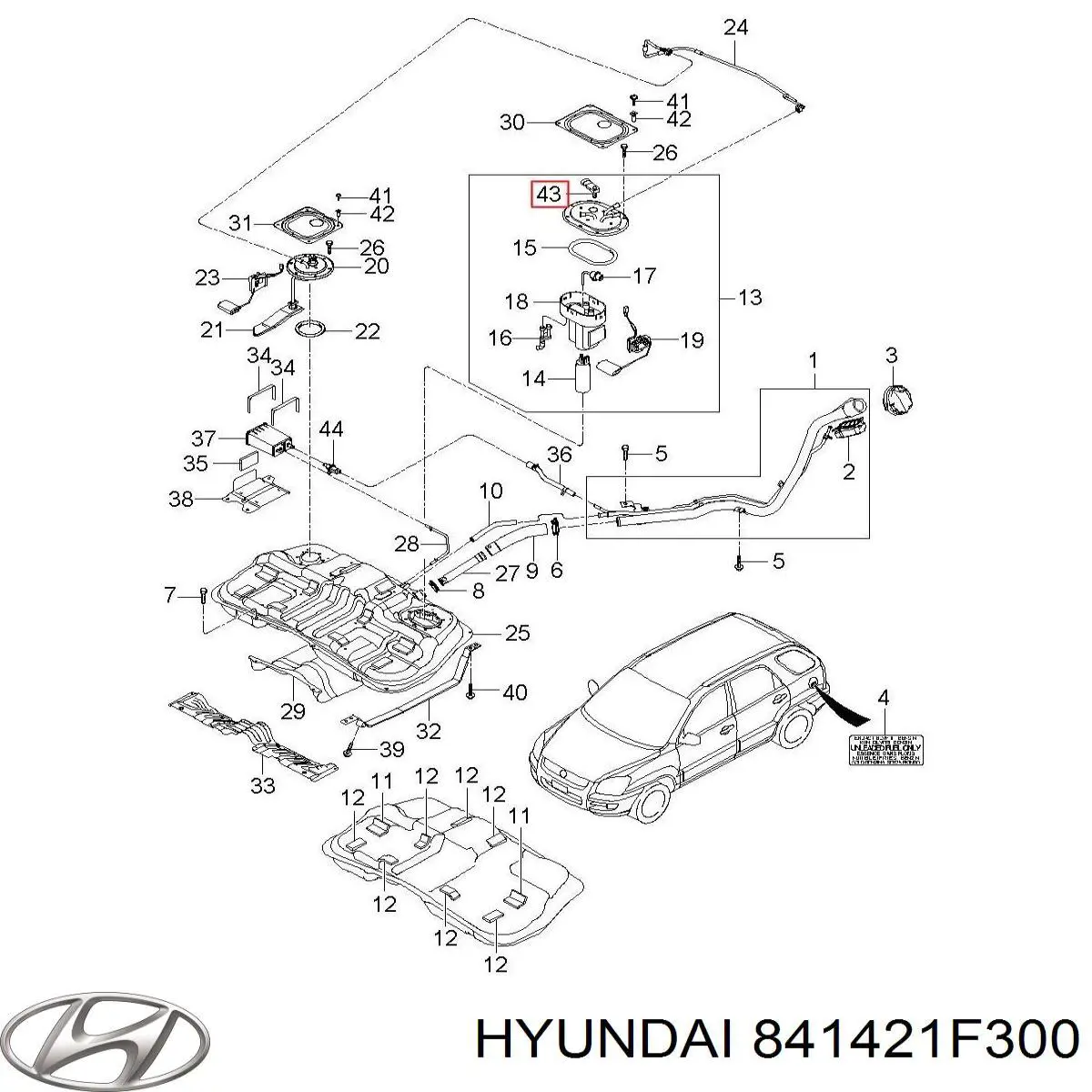 Купить 841421F300 Hyundai/Kia 
