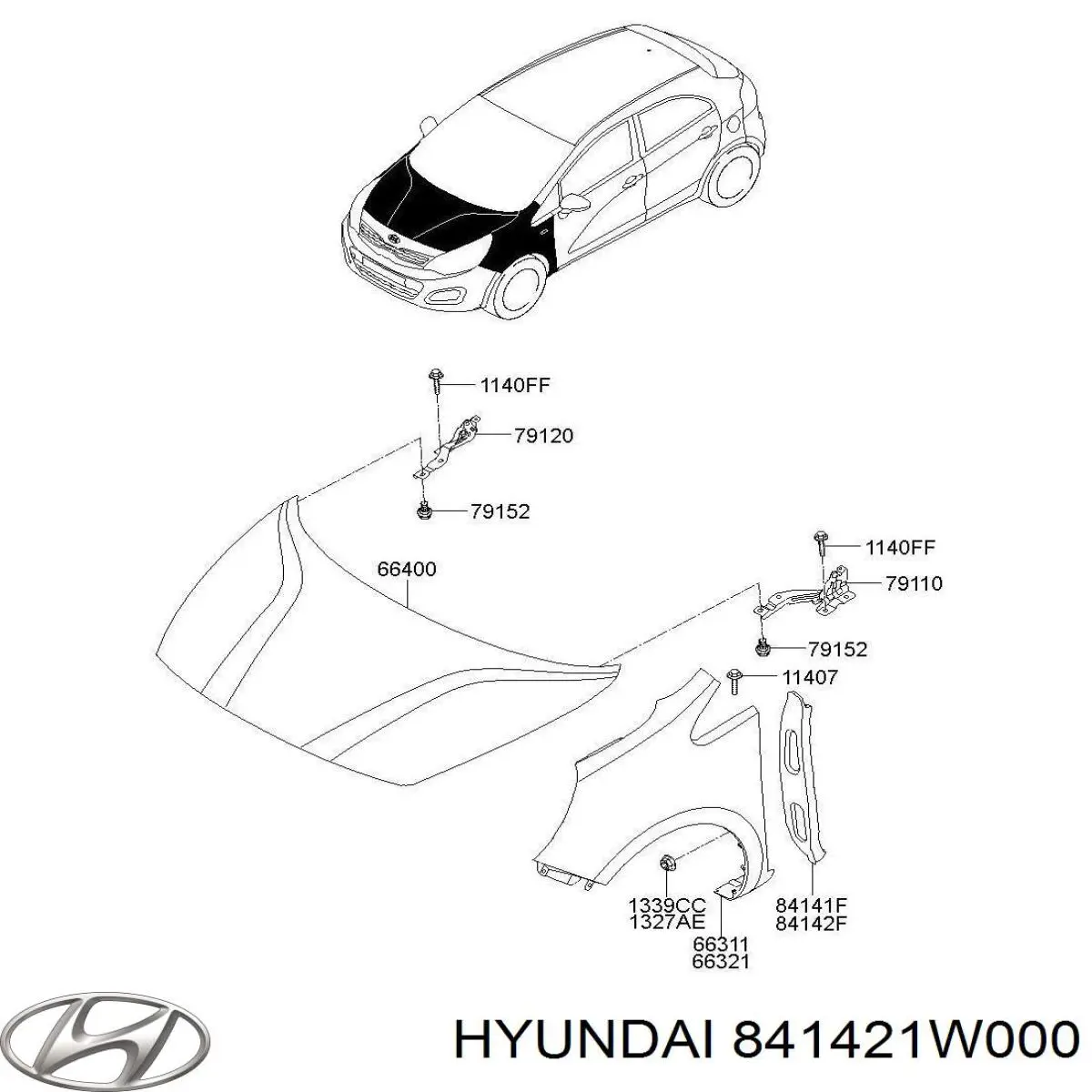 841421W000 Hyundai/Kia 