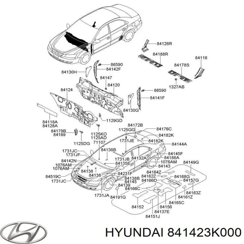  Hyundai/Kia 841423K000 цена, от 9.37 USD