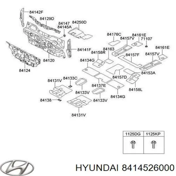 Пистон (клип) крепления подкрылка переднего крыла на Hyundai Tucson 