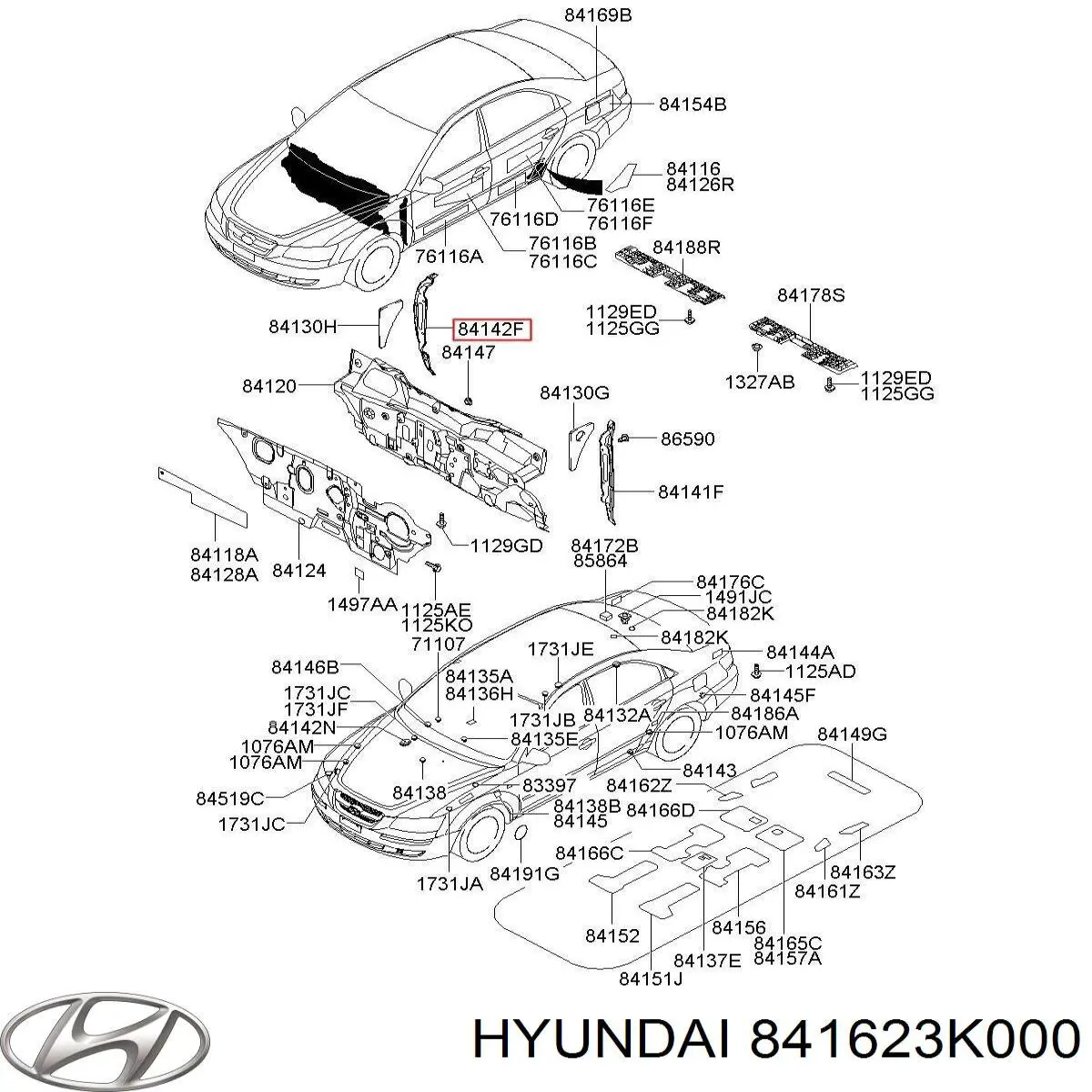  841623K000 Hyundai/Kia