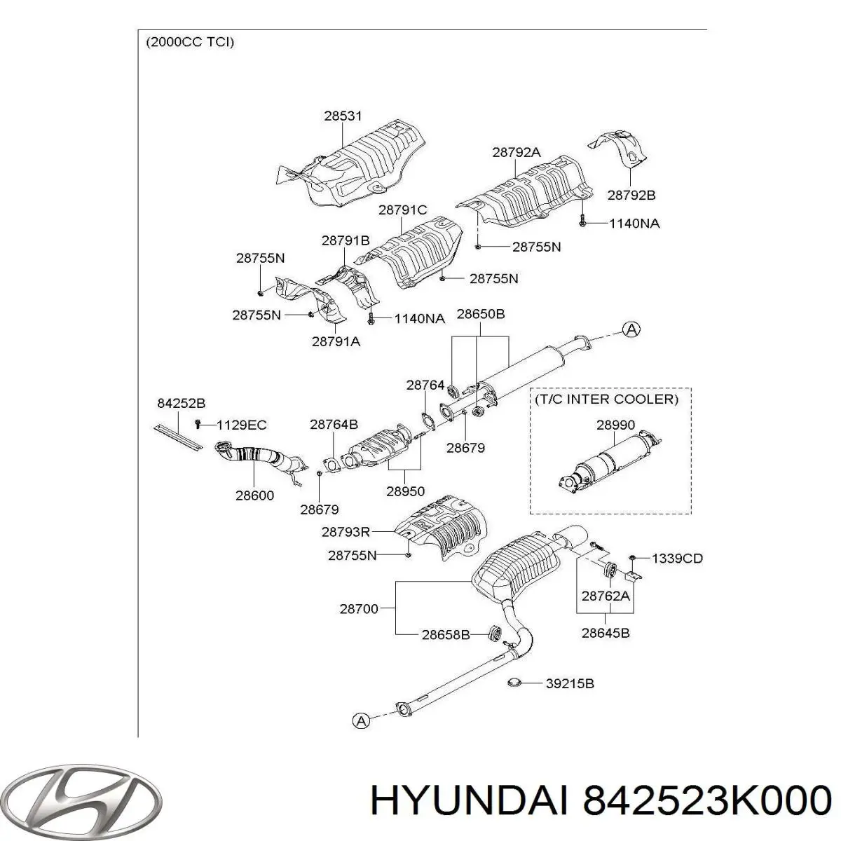 842523K000 Hyundai/Kia 