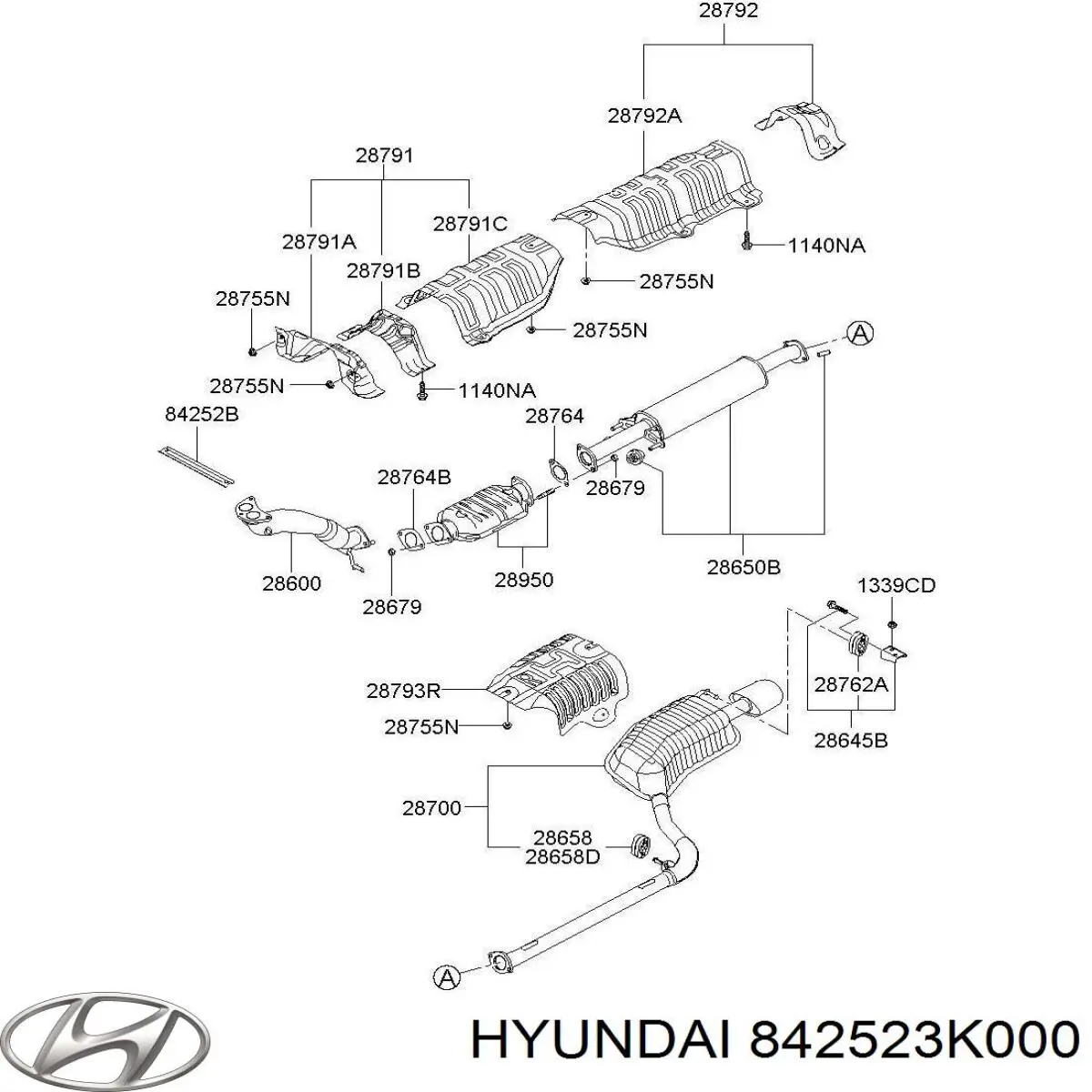 Купить 842523K000 Hyundai/Kia 