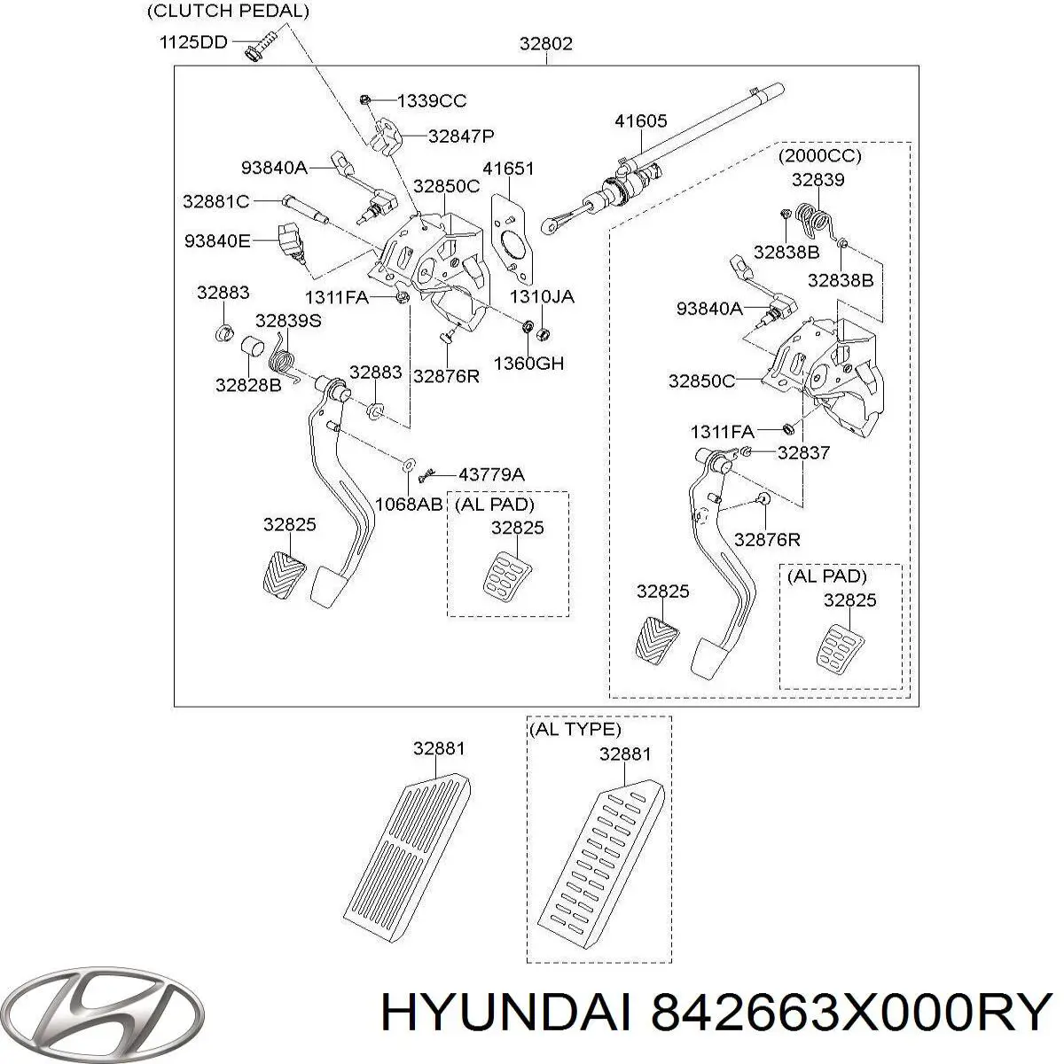  842663X000RY Hyundai/Kia