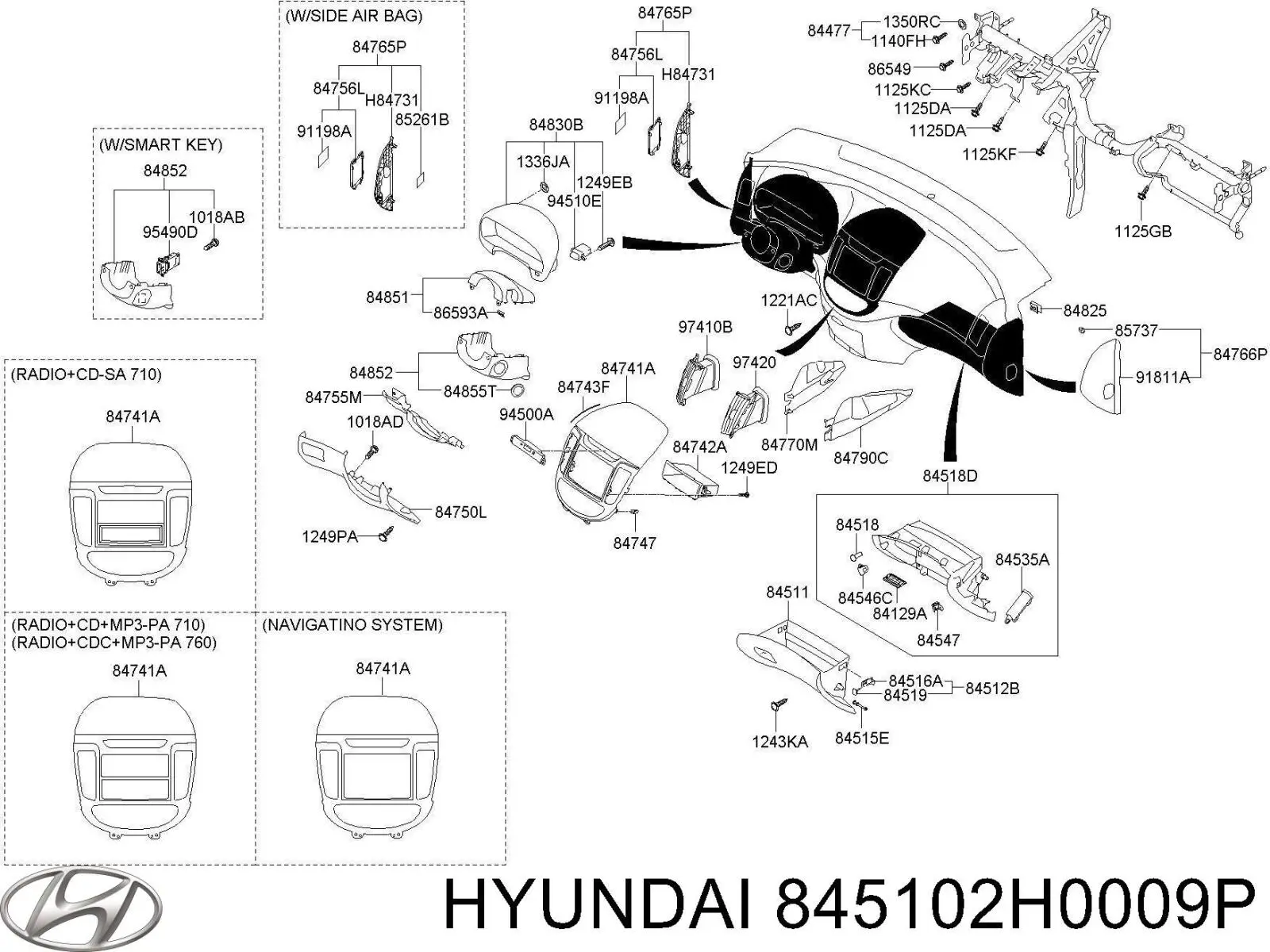 845102H0009P Hyundai/Kia 