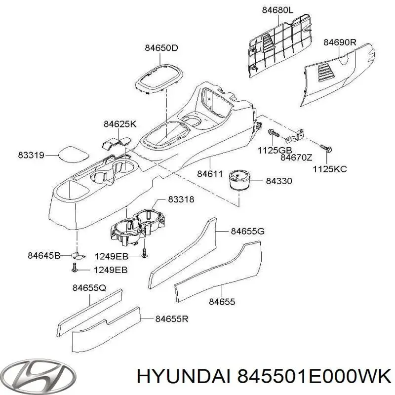 845501E000WK Hyundai/Kia 