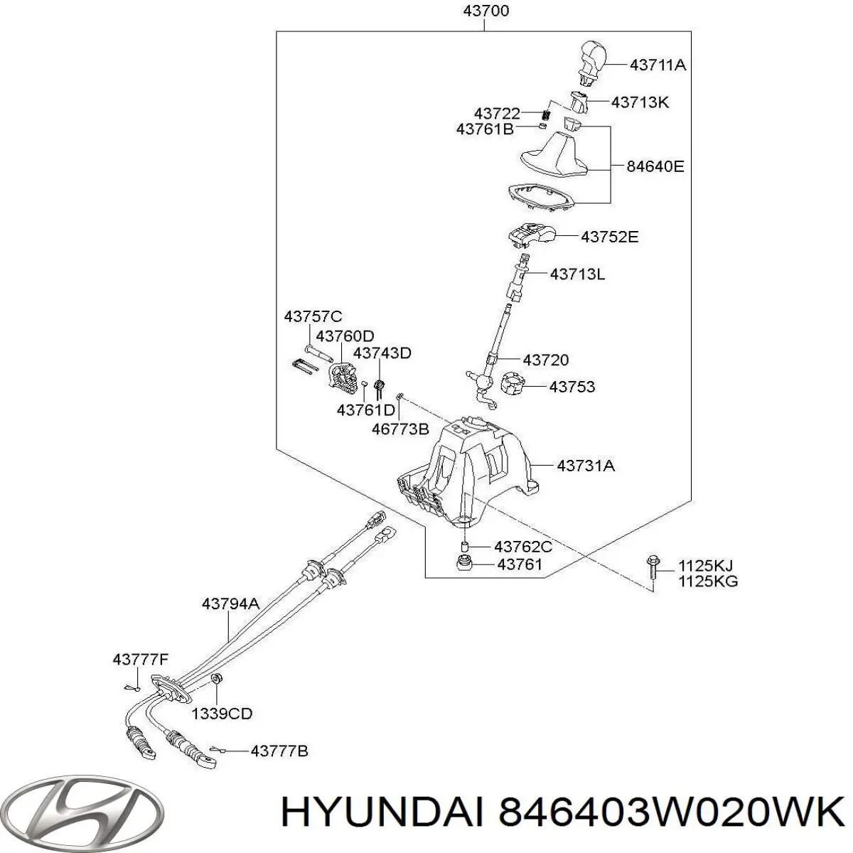  846403W020WK Hyundai/Kia