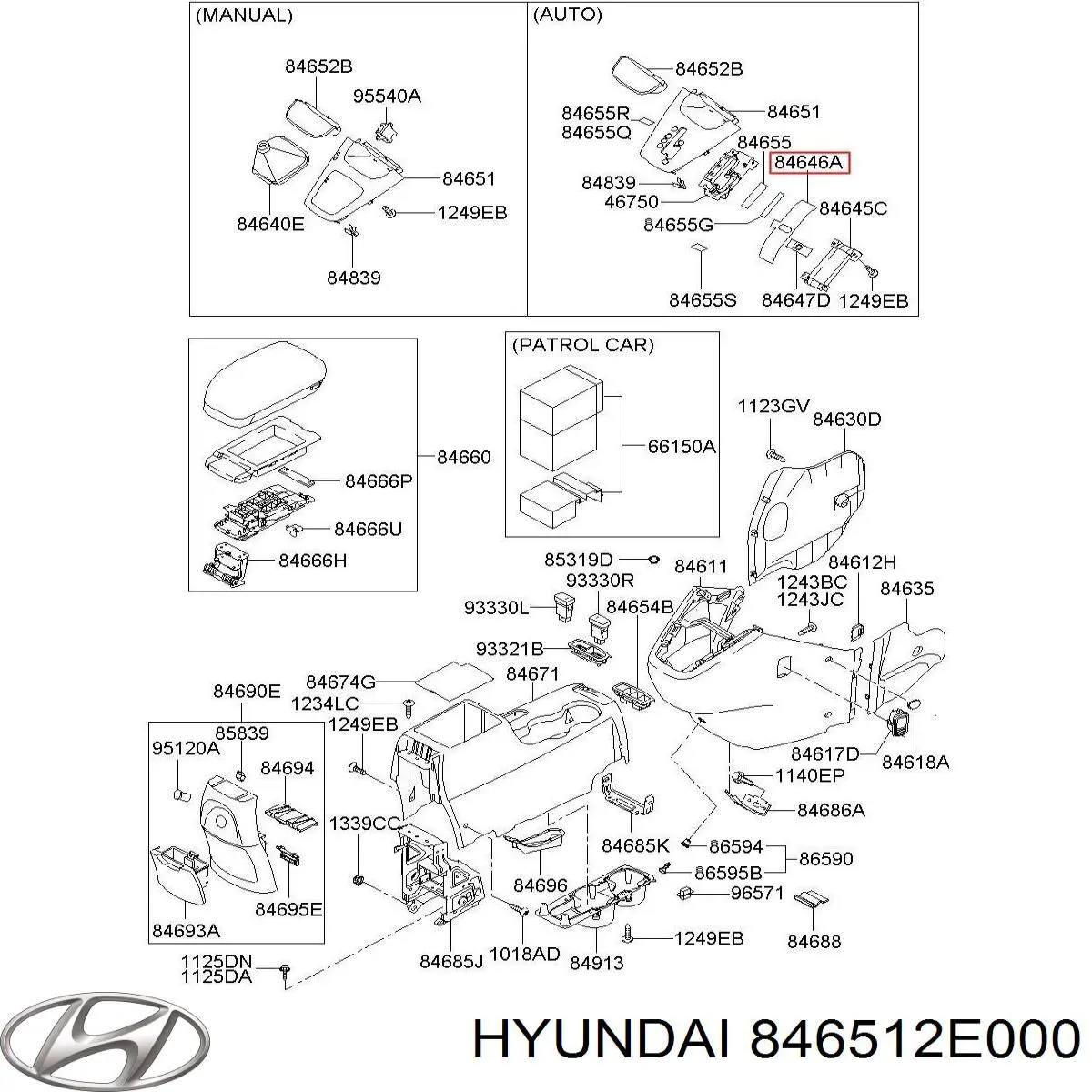846512E000 Hyundai/Kia 