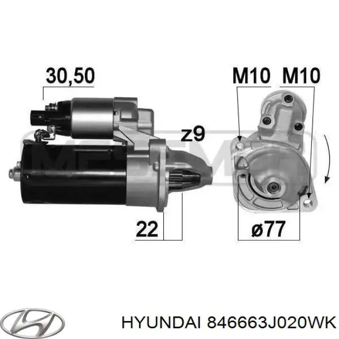 846663J020WK Hyundai/Kia 