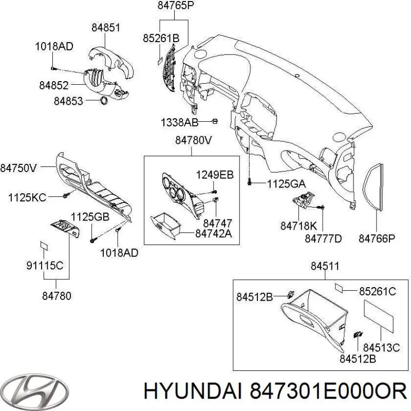  Hyundai/Kia 847301E000OR цена, от 19.00 USD