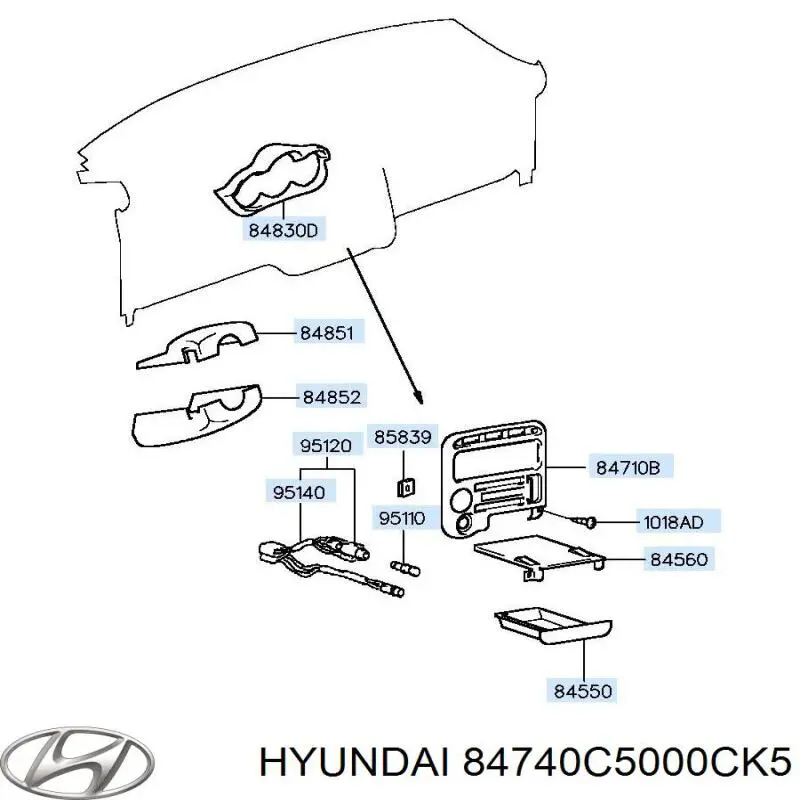 84740C5000CK5 Hyundai/Kia 