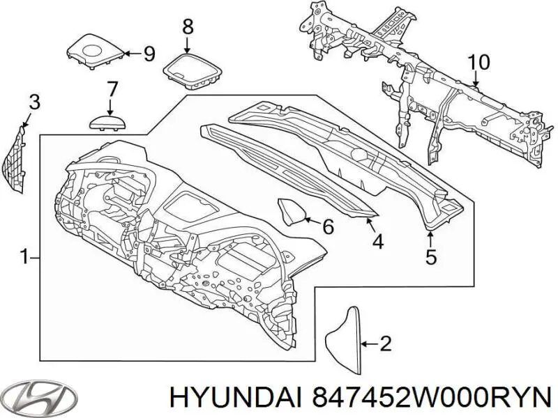  847452W000RYN Hyundai/Kia