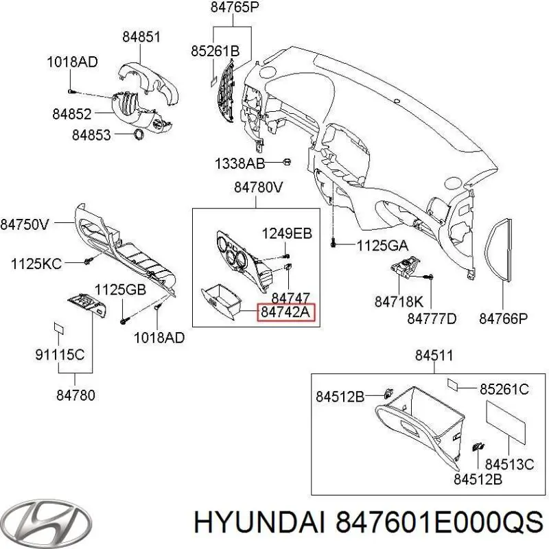  Hyundai/Kia 847601E000QS цена, от 6.33 USD