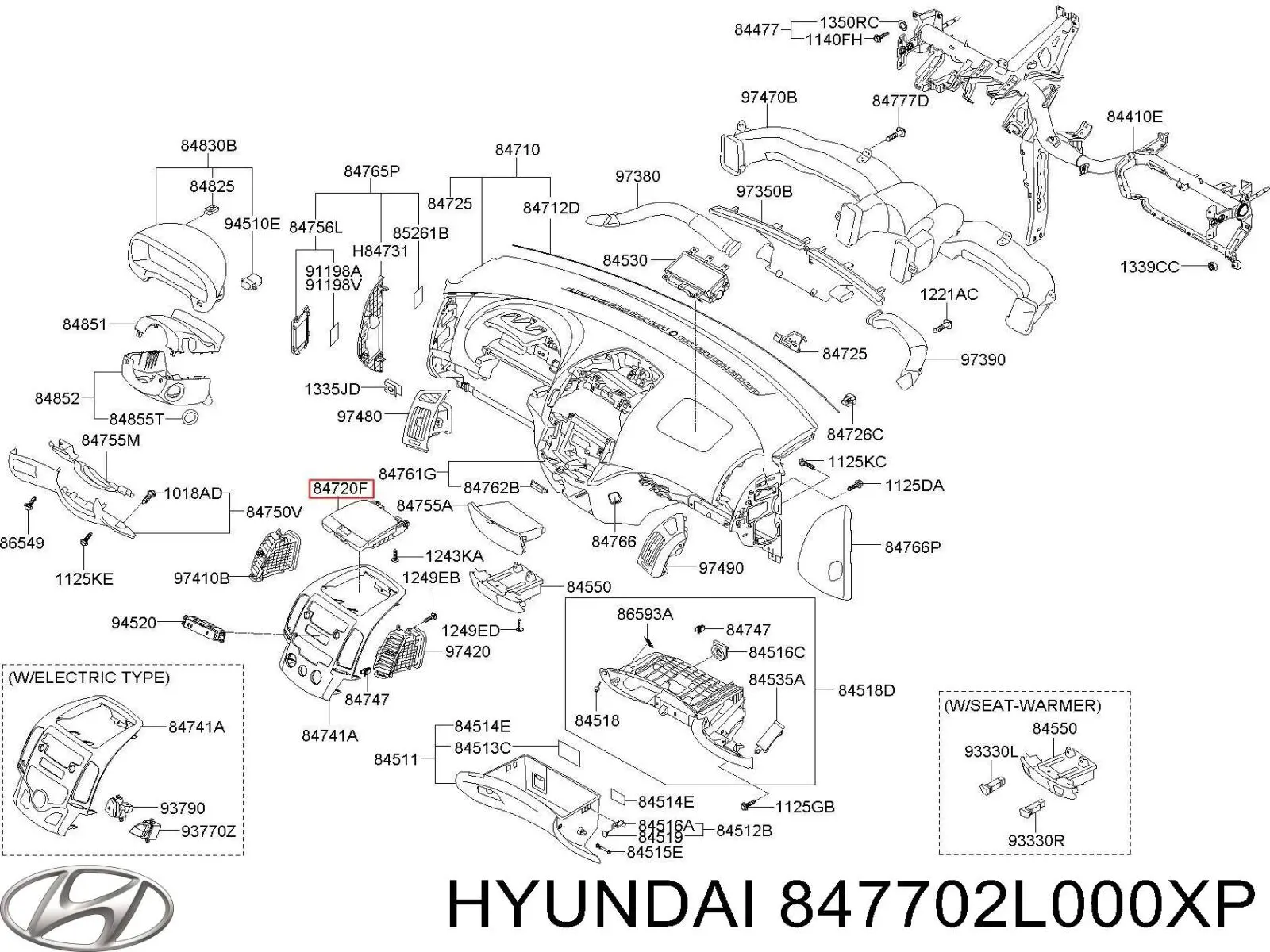 Купить 847702L000XP Hyundai/Kia 