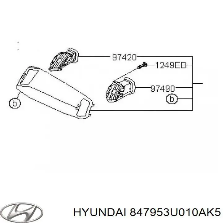 847953U010AK5 Hyundai/Kia 