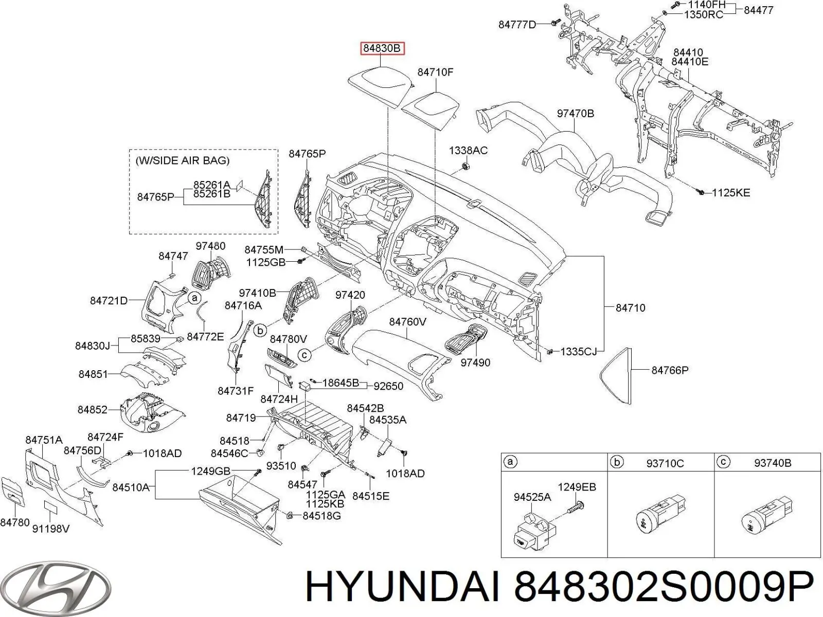  848302S0009P Hyundai/Kia