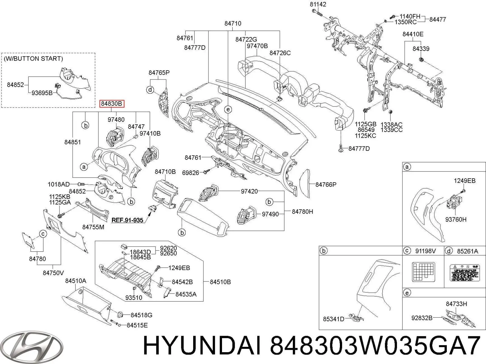 848303W035GA7 Hyundai/Kia 