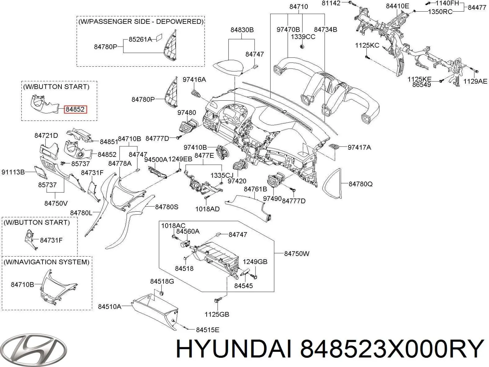  848523X000RY Hyundai/Kia