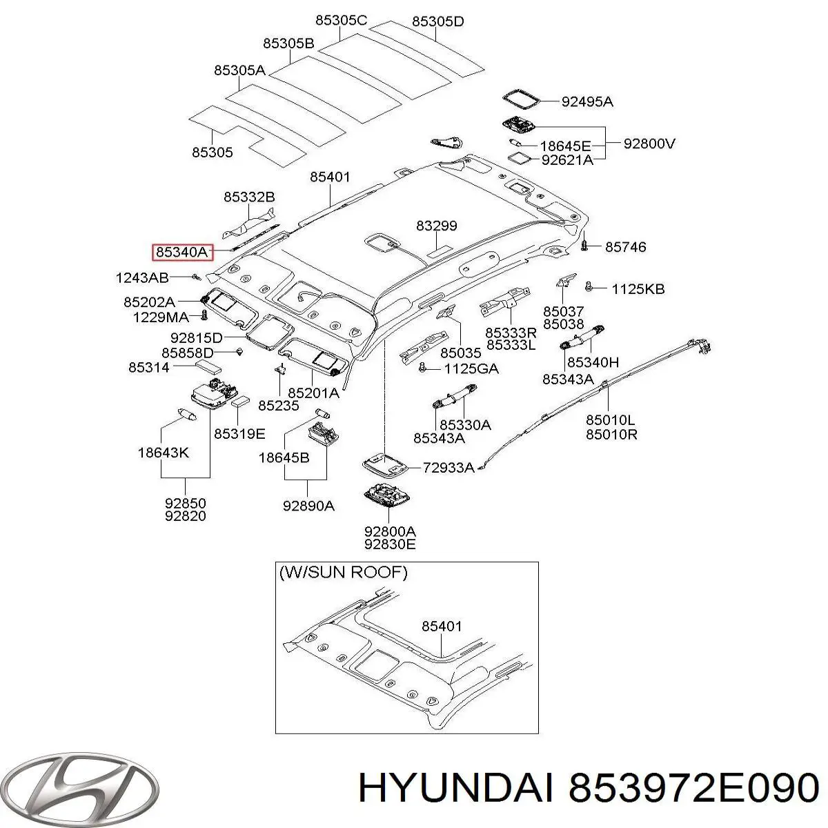  853972E090 Hyundai/Kia